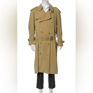 Sulka 100% Bemberg Breathable Classic Beige Belted Trench Coat